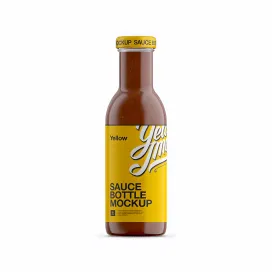 Glass Salsa Bottle